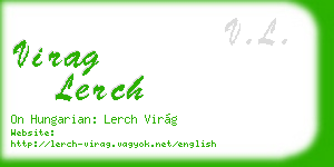 virag lerch business card