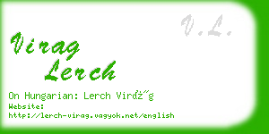 virag lerch business card